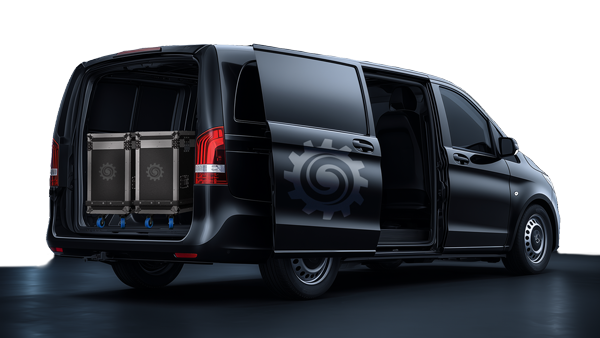 psi.Events Transporter mit LED-Flightcases